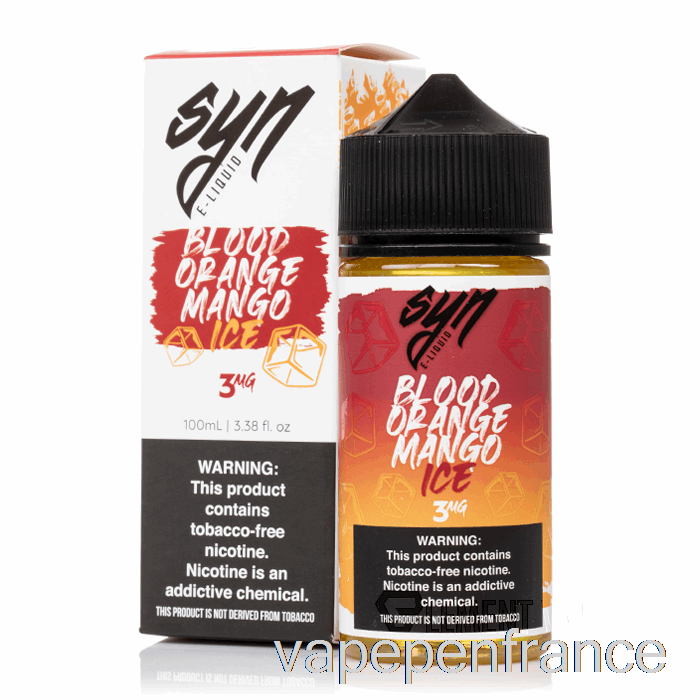 Mangue Orange Sanguine Glacée - Liquides Syn - 100 Ml 6 Mg Stylo Vape